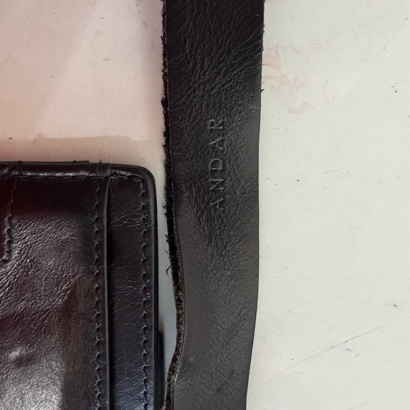 Andar Denner Black Leather Card Wallet - Picture 3 of 3